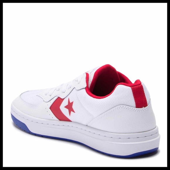 CONVERSE ALL STAR WHITE LEATHER LOW TOPS LO OX - Picture 3 of 8